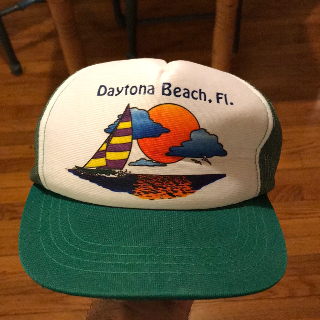 Vintage Daytona Beach Florida Snapback Hat Vintage Daytona Beach Florida Snapback Hat